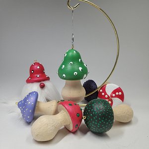 Mushroom ornaments