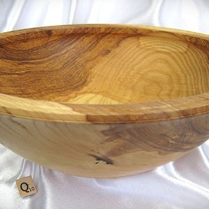 #2217 White Ash salad bowl.