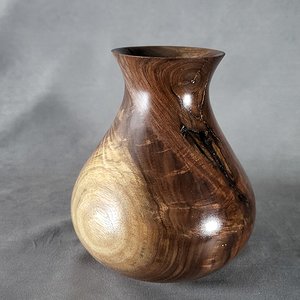 Walnut crotch Vase