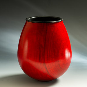 Dyed maple vase