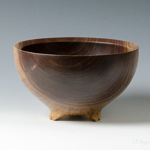 Walnut Footed Bowl