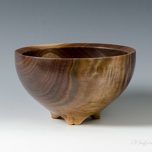 Walnut Footed bowl