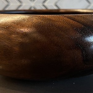 Walnut bowl.