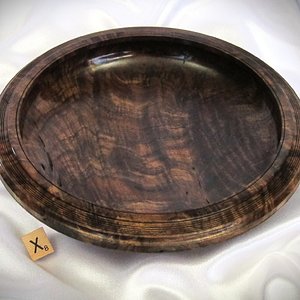 #2060 super curly Oregon Claro Walnut Burl bowl.