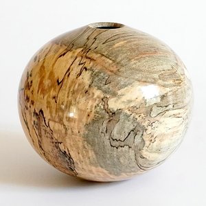 Spalted maple hollow form
