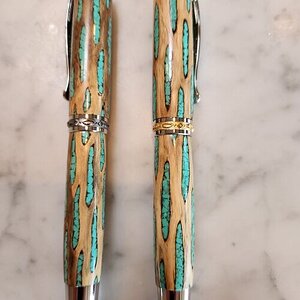 Cholla Cactus Pens with Inlay