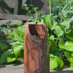 Large Walnut Vase