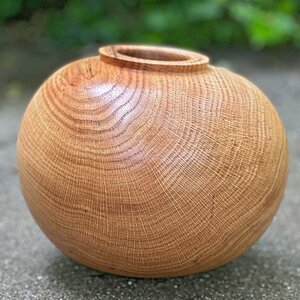 Lopsided Red Oak Hollow Form