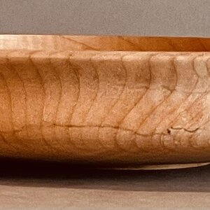 Curly maple fruit bowl
