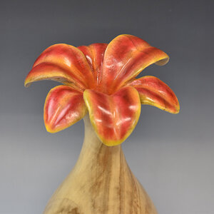 Hollow form to a lily view 1