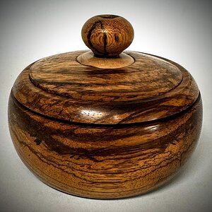 Zebra wood and maple box