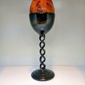 Barley twist goose egg cup