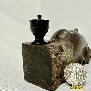 1:12 scale 19th century rosewood tobacco jar
