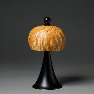 Masur Birch and African Blackwood Captured Spin Top