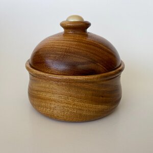Canary Wood Lidded Box