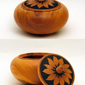 Cherry lidded bowl