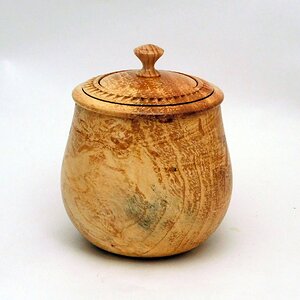 Silver Maple lidded jar