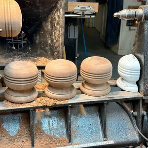 Four Newel Post Finials