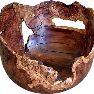 Redwood natural Edge Burl Bowl