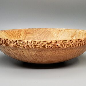 Honey Locust with Carved Rim