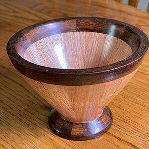 Cocobolo rimmed stave bowl