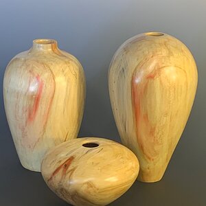 Trio of hollow forms