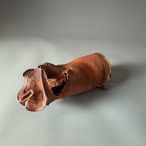 Very old rusty tin can