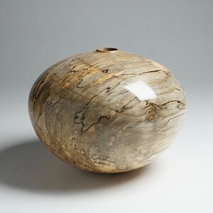 Spalted maple hollow form