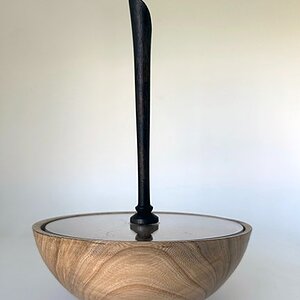 Wobbling Candy Dish with Tall Finial