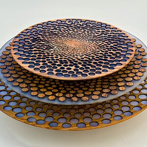Layered Laser-Cut Circles in Catalpa – A 3D Experiment in Depth and Rhythm