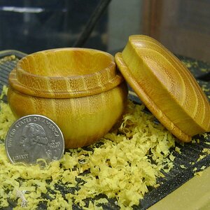 Tiny Osage orange Lidded Keepsake box