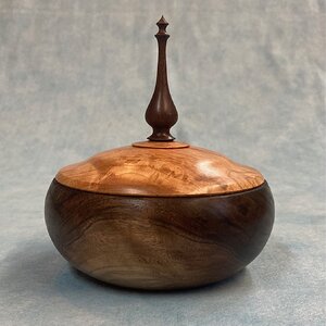 Small Walnut Covered Bowl