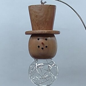 Luminated Snowman Ornament