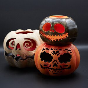 Halloween candle holder