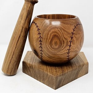 Baseball Mortar and Pestle