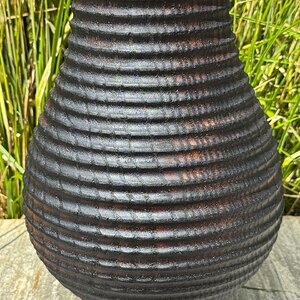 Scalloped Yakisugi Mulberry Vessel