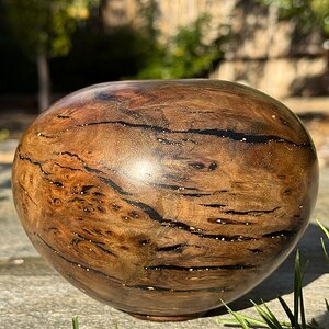 Claro Walnut and Epoxy Vessel