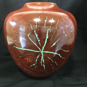 Eucalyptus with turquoise inlay