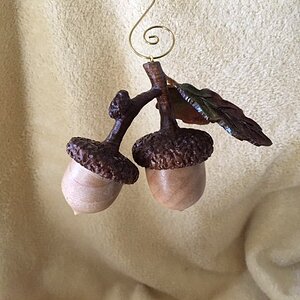 Acorns ornament