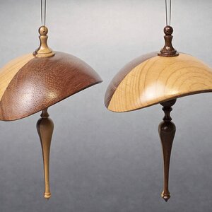 Walnut and maple split umbrella both sides