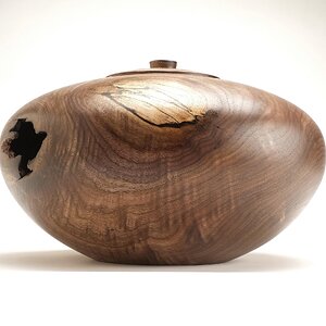 Large Walnut Hollow Form