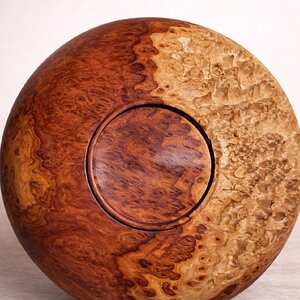Beaded Bimble Box Burl Bowl (back)
