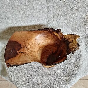 Cherry live edged vessel