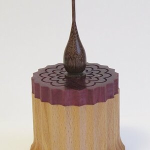 Beech Purpleheart & Greenheart box