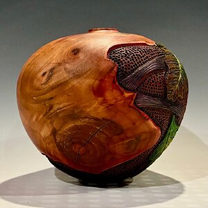 Pear hollow form another view.