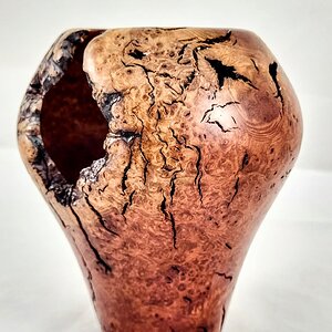 Manzanita root burl vessel