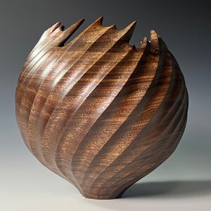Twisted Walnut Vessel