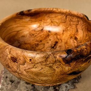 Cherry burl bowl.