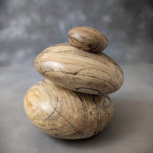 Spalted Elm Pebble Box