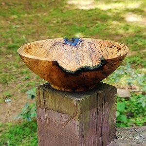 Spalted Persimmon Bowl